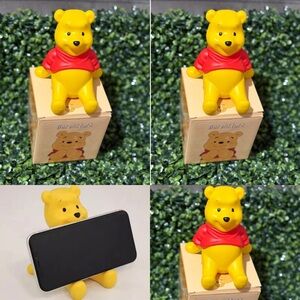 Yellow and Red Bear Phone Holder